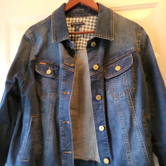 Isaac Mizrahi Jean Jacket 14 - Picture 1 of 4